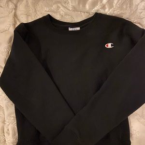 Black champion crew neck